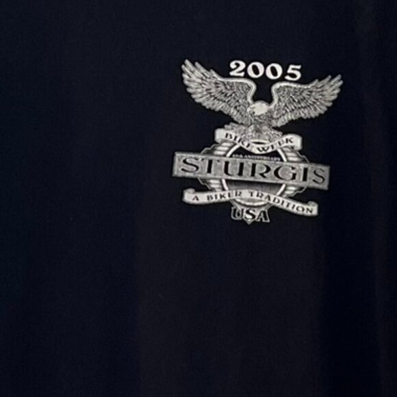 Vintage Sturgis 2005 65th Anniversary Bike Week Motorcycle Tee Shirt Sz XL - Picture 6 of 6